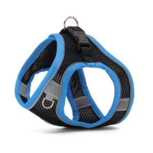 Vsepropejska Neve postroj pro psa s vodítkem | 22 – 46 cm Barva: Černo-modrá