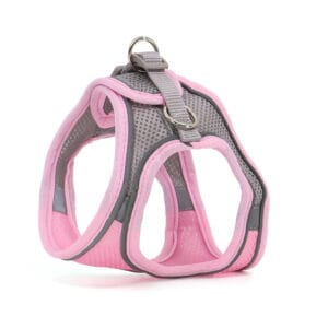 Vsepropejska Neve postroj pro psa s vodítkem | 22 – 46 cm Barva: Tmavě růžová