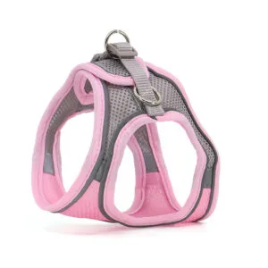 Vsepropejska Neve postroj pro psa s vodítkem | 22 – 46 cm Barva: Tmavě růžová