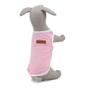Vsepropejska Tiki pruhované tričko pro psa Barva: Růžová