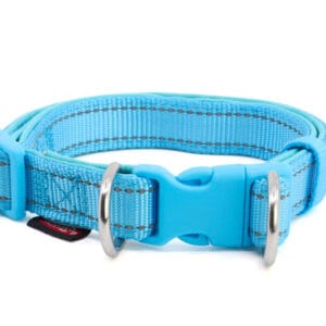 Vsepropejska Blanka obojek s podšívkou pro psa | 21 - 54 cm Barva: Modrá