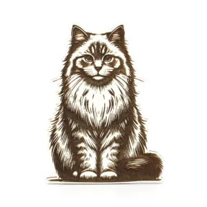 Vsepropejska Gravírovaný magnet ve tvaru kočky Barva: Bílá