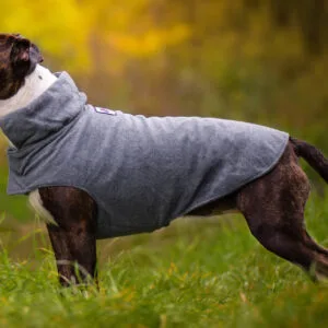 Vsepropejska Kate fleecová mikina pro psa Barva: Šedá