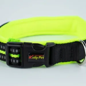 Vsepropejska Lining obojek s podšívkou | 34 - 52 cm Barva: Černo-žlutá