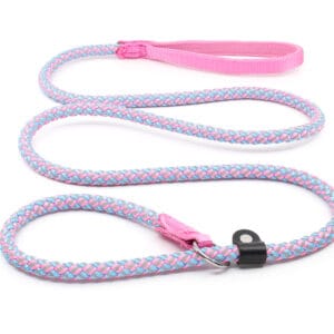 Vsepropejska Med reflexní vodítko pro psa 2 v 1  | 150 cm Barva: Růžová