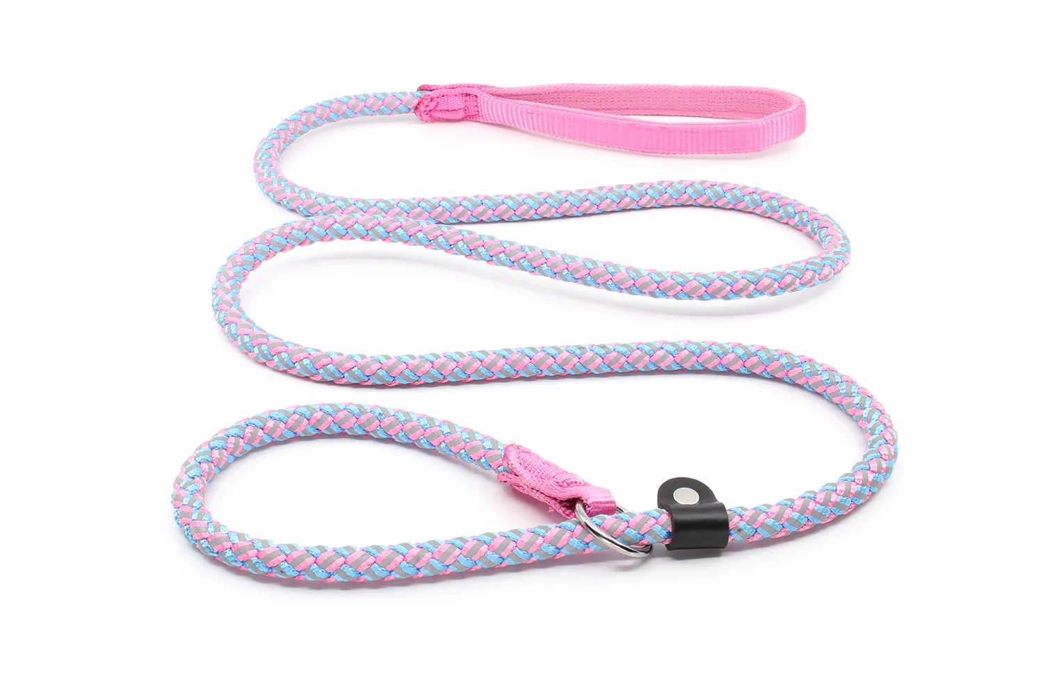 Vsepropejska Med reflexní vodítko pro psa 2 v 1  | 150 cm Barva: Růžová