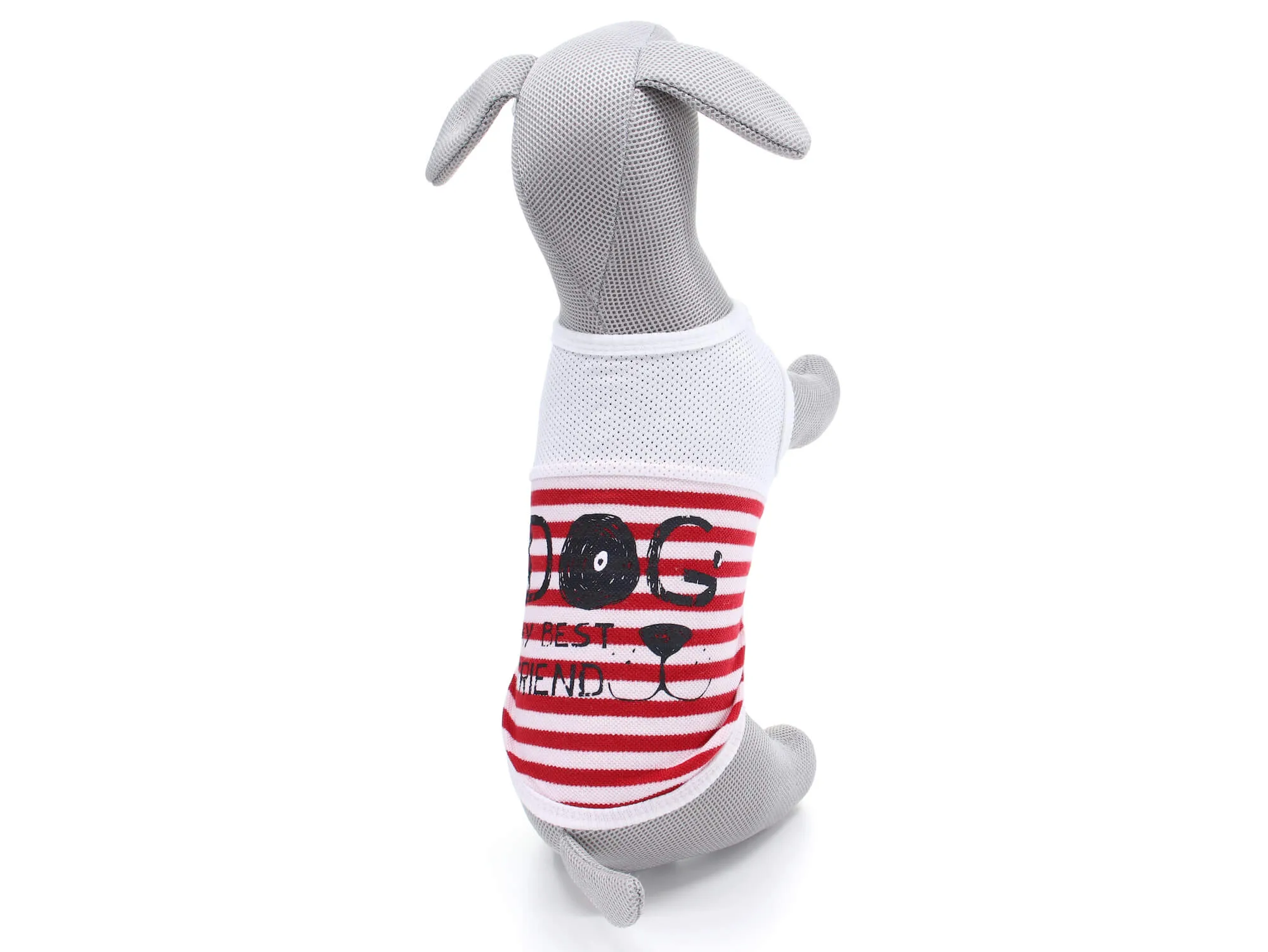 Vsepropejska Odeta pruhované tričko pro psa Barva: Červená