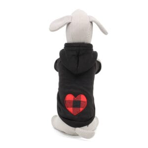 Vsepropejska Soul mikina pro psa se srdcem Barva: Černá