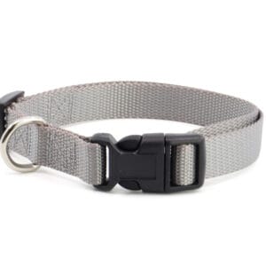 Vsepropejska Zuky nylonový obojek pro psa | 18 - 52 cm Barva: Šedá