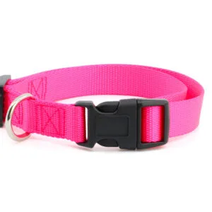 Vsepropejska Zuky nylonový obojek pro psa | 18 - 52 cm Barva: Růžová