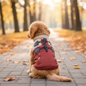 Vsepropejska Bingo zimní bunda pro psa Barva: Béžová