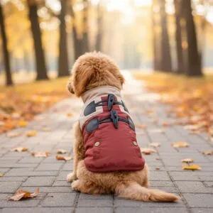 Vsepropejska Bingo zimní bunda pro psa Barva: Béžová