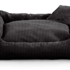 Vsepropejska Manšestr pelech pro psa s polštářkem Barva: Černá