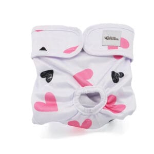 Dusty hárací kalhotky pro psa - vsepropejska.cz Barva: Bíle srdce