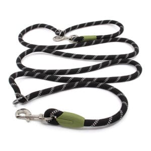 Vsepropejska Lasky přepínací vodítko pro psa | 270 cm Barva: Černá