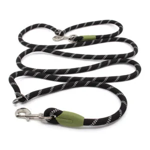 Vsepropejska Lasky přepínací vodítko pro psa | 270 cm Barva: Černá