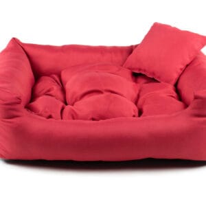 Vsepropejska Lux nadýchaný pelech pro psa Barva: Červená