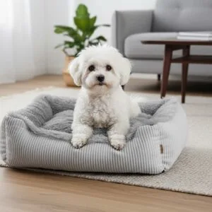 Vsepropejska Shaggy pelech pro psa s kožíškem Barva: Šedá