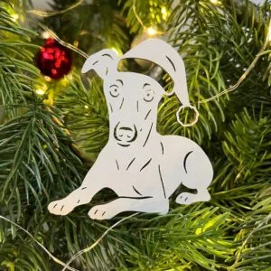 Vsepropejska Vánoční baňka s chrtem – ozdoba na stromeček Typ: Baňka 4