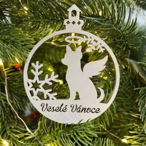 Vsepropejska Vánoční baňka s čivavou – ozdoba na stromeček Typ: Baňka 2