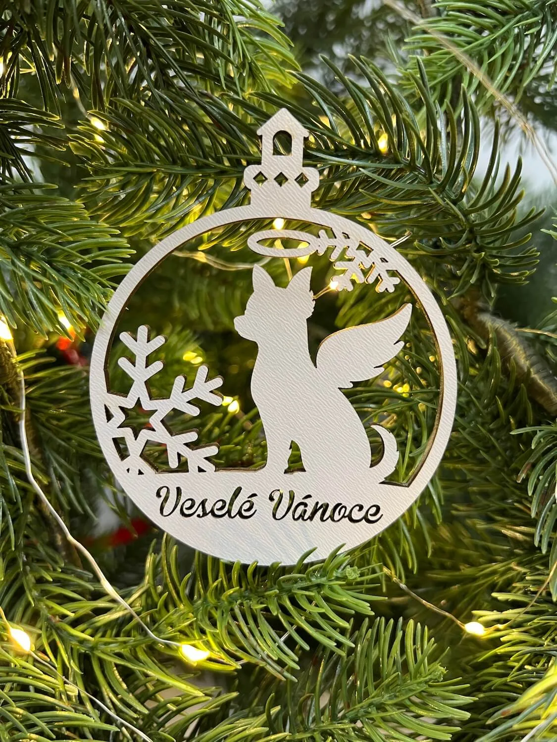 Vsepropejska Vánoční baňka s čivavou – ozdoba na stromeček Typ: Baňka 2