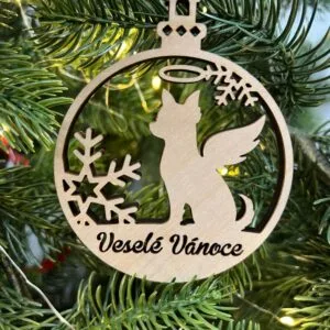 Vsepropejska Vánoční baňka s čivavou – ozdoba na stromeček Typ: Baňka 6