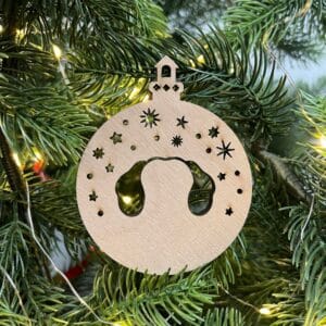 Vsepropejska Vánoční baňka s jezevčíkem – ozdoba na stromeček Typ: Baňka 5