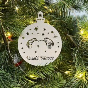 Vsepropejska Vánoční baňka s jorkšírským teriérem – ozdoba na stromeček Typ: Baňka 3