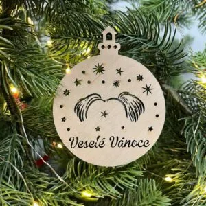 Vsepropejska Vánoční baňka s jorkšírským teriérem – ozdoba na stromeček Typ: Baňka 7