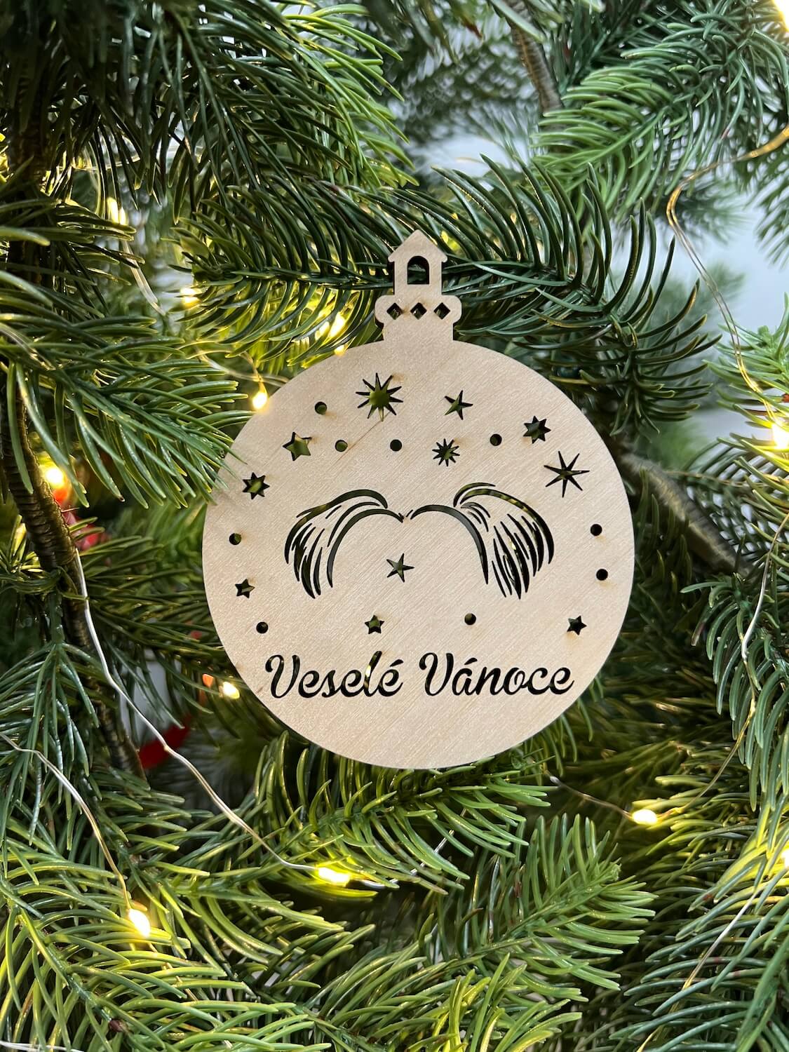 Vsepropejska Vánoční baňka s jorkšírským teriérem – ozdoba na stromeček Typ: Baňka 7