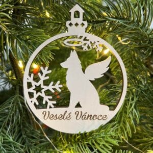 Vsepropejska Vánoční baňka s německým ovčákem – ozdoba na stromeček Typ: Baňka 3