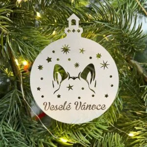 Vsepropejska Vánoční baňka s německým ovčákem – ozdoba na stromeček Typ: Baňka 2