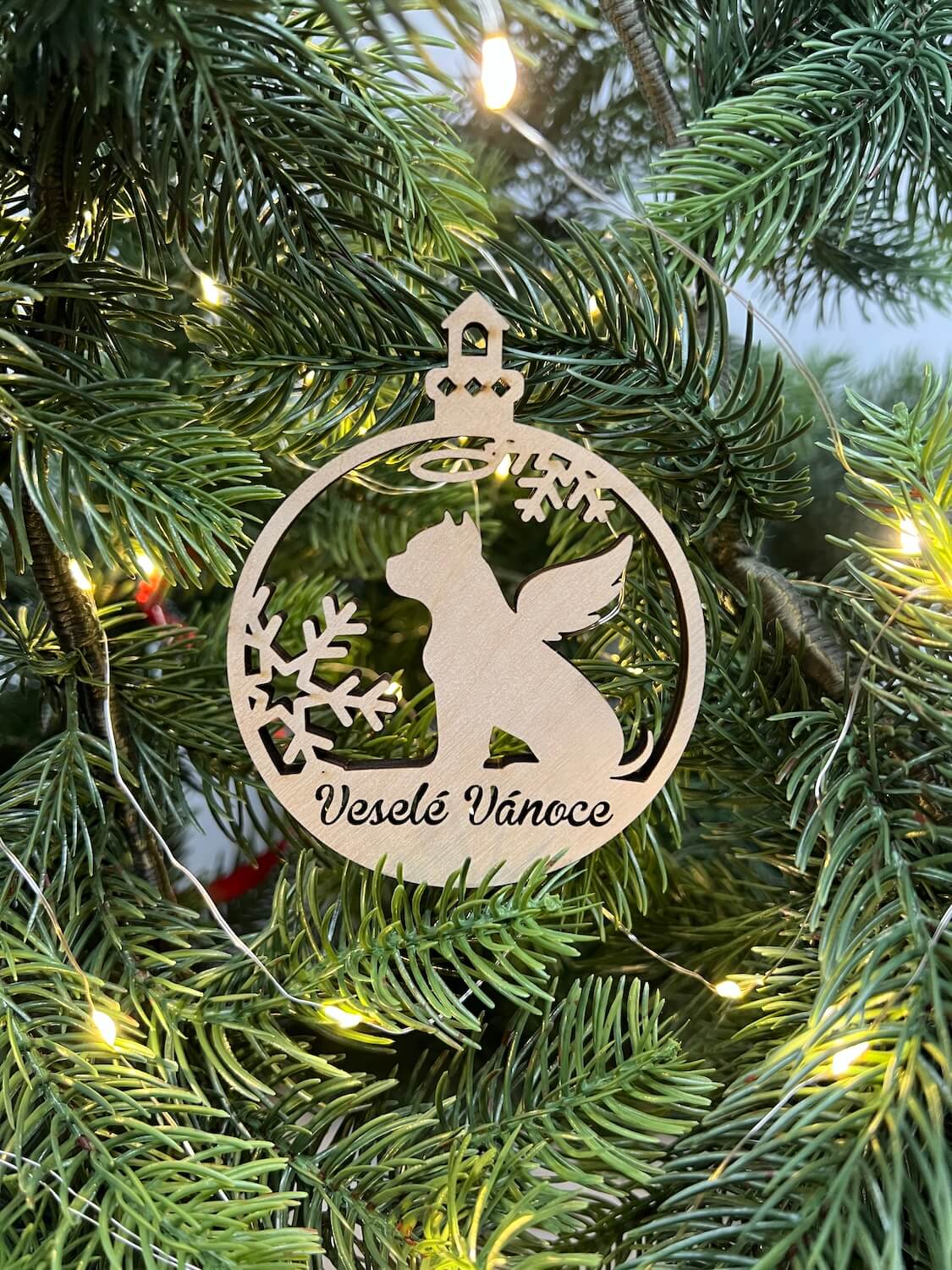 Vsepropejska Vánoční baňka s pitbullem – ozdoba na stromeček Typ: Baňka 6