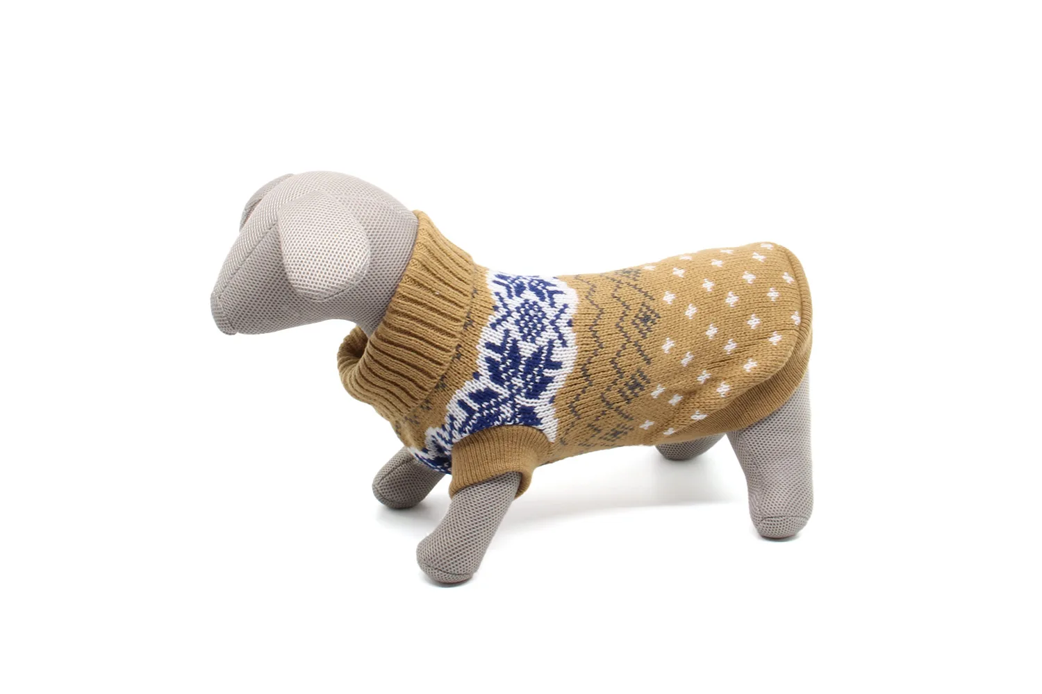 Vsepropejska Caramel zimní svetr pro psa Barva: Béžová