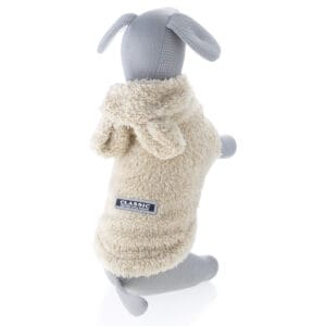 Vsepropejska Lucy fleecová mikina pro psa s ušima Barva: Béžová