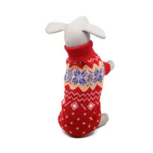 Vsepropejska Nordie vánoční svetr pro psa Barva: Červená