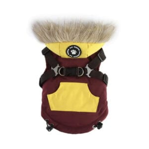 Vsepropejska Ronald zimní bunda pro psa s postrojem Barva: Žlutá