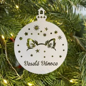 Vsepropejska Vánoční baňka s čivavou – ozdoba na stromeček Typ: Baňka 3