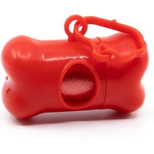 Čibi pouzdro se sáčky na psí exkrementy + 15 sáčků Barva: Červená