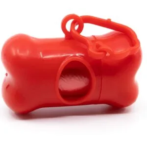 Čibi pouzdro se sáčky na psí exkrementy + 15 sáčků Barva: Červená