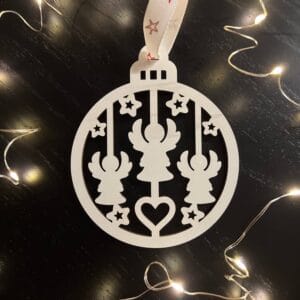 Vsepropejska Bílé Vánoční ozdoby baňky 2 Typ: Baňka 12