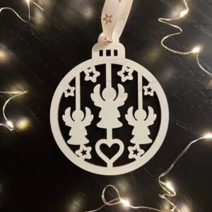 Vsepropejska Bílé Vánoční ozdoby baňky 2 Typ: Baňka 12