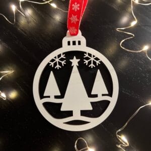 Vsepropejska Bílé Vánoční ozdoby baňky 2 Typ: Baňka 13