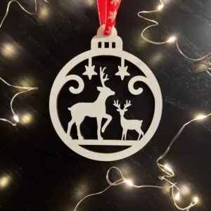 Vsepropejska Bílé Vánoční ozdoby baňky 2 Typ: Baňka 2