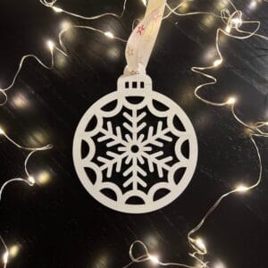 Vsepropejska Bílé Vánoční ozdoby baňky 2 Typ: Baňka 3