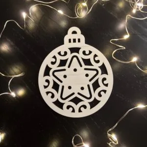 Vsepropejska Bílé Vánoční ozdoby baňky 2 Typ: Baňka 4