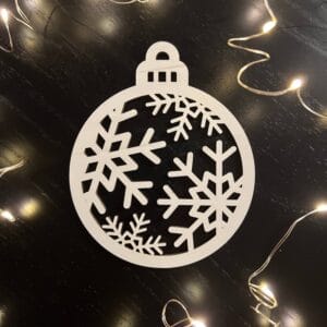 Vsepropejska Bílé Vánoční ozdoby baňky 2 Typ: Baňka 6