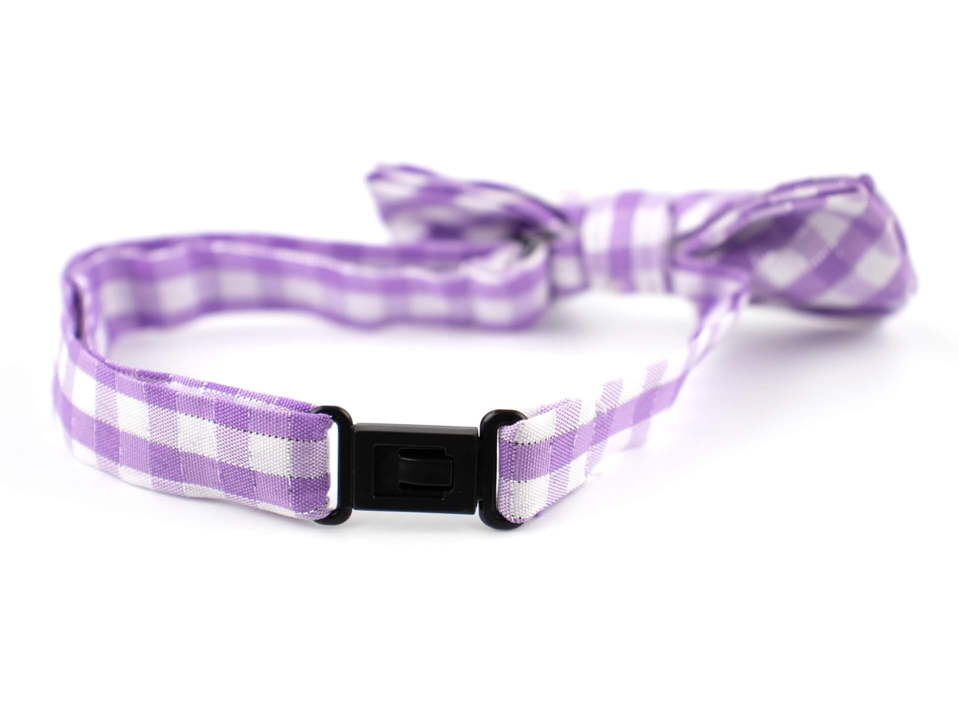 Britain fialový károvaný motýlek pro psa | 21 - 42 cm Barva: Fialovo-černá - Obrázek 2