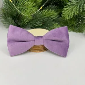 Vsepropejska Charm semišový motýlek pro psa na obojek Barva: Fialová