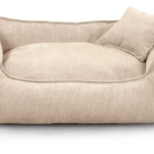 Vsepropejska Finley manšestr pelech pro psa se zipem Barva: Slonová kost